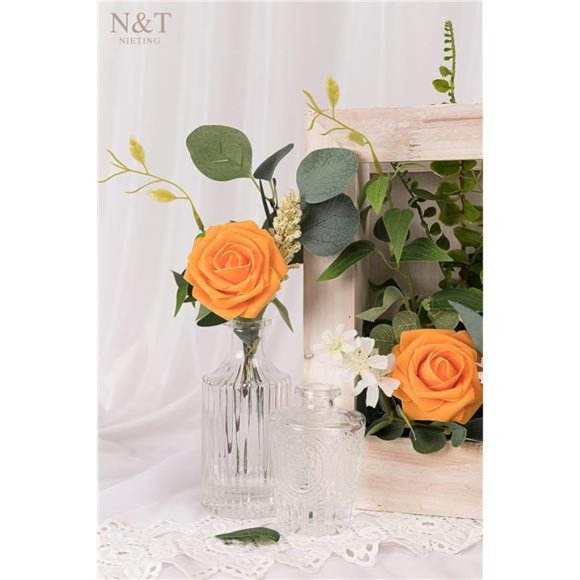 Artificial Flowers, Fake Flowers Roses Perfect for DIY Wedding Bridal Bouquets - Picture 4 of 6